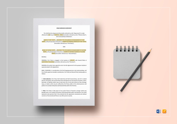 simple-hold-harmless-agreement-template