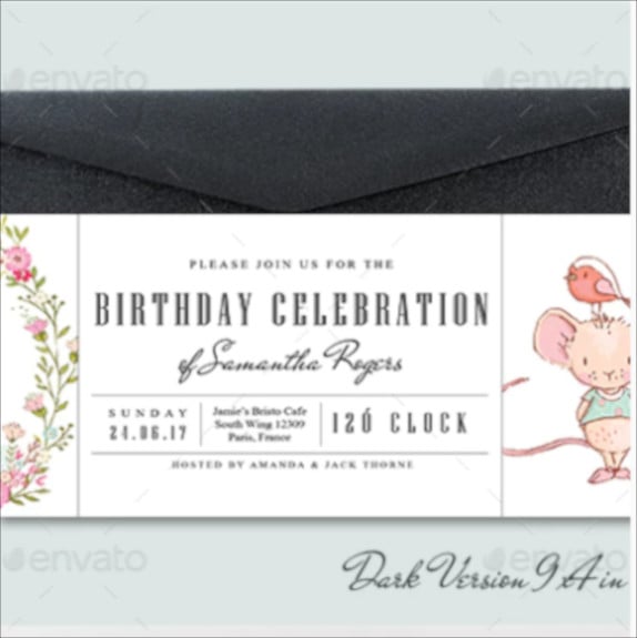 ticket-birthday-party-invitation