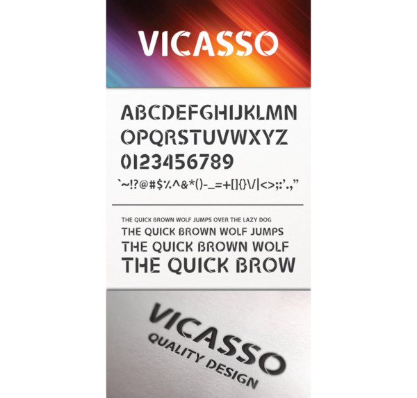 vicasso modern font