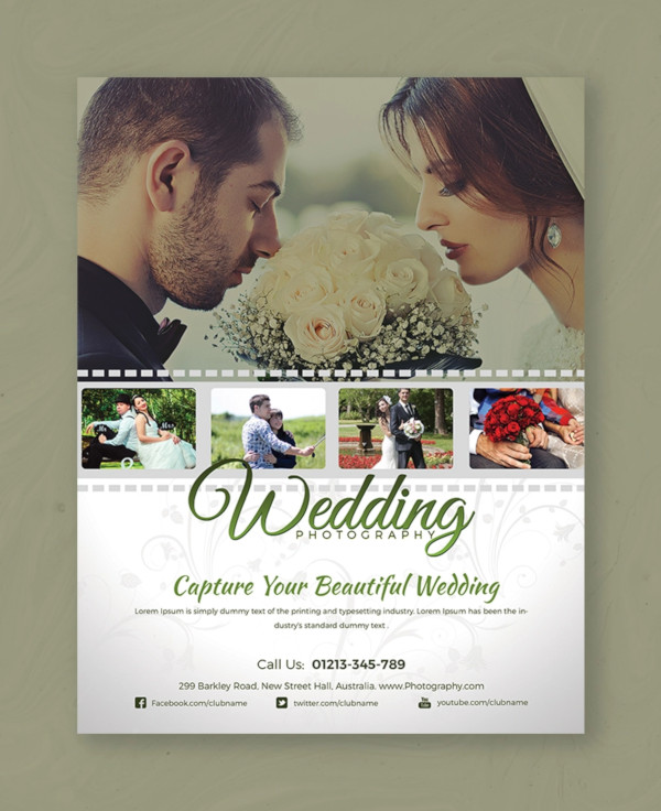 wedding fotografie flyer sjabloon1