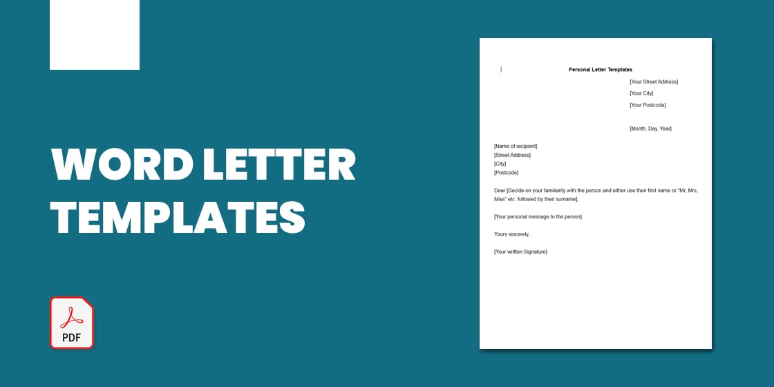 letter format in word - MasterBundles