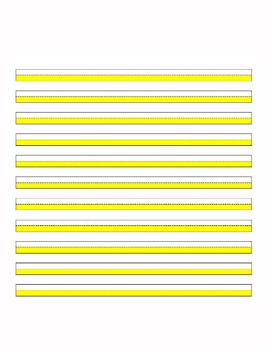 yellow lined paper template