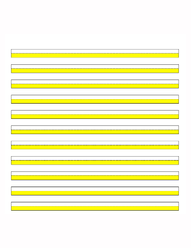 yellow lined paper template