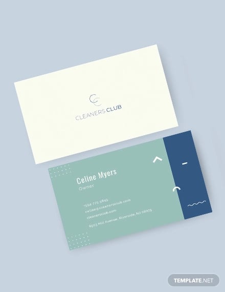 cleaning service business card