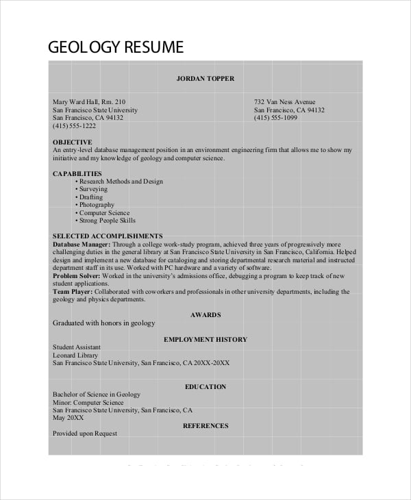 Reservoir geologist job description