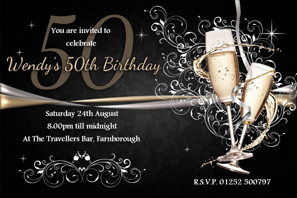 personalised 18th 21st 30th 40th 50th 60th birthday party invitations