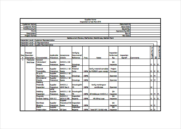 excel test template