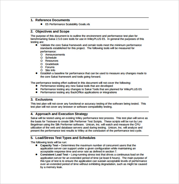 15+ Test Plan Templates - PDF, DOC