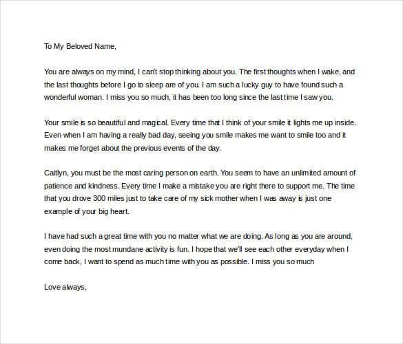 best love letter to girlfriend