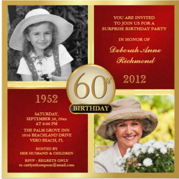 16+ 40th Birthday Invitations - PSD, Vector EPS, AI