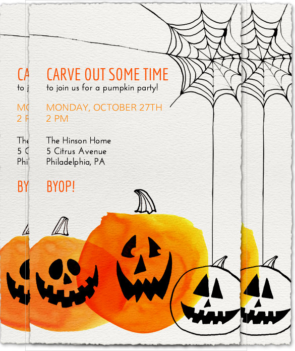 Pumpkin Birthday Invitation Template Free Printable Templates