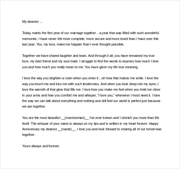 love letter to my wife on our first anniversary