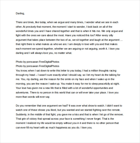 Letter To Husband After Fight from images.template.net