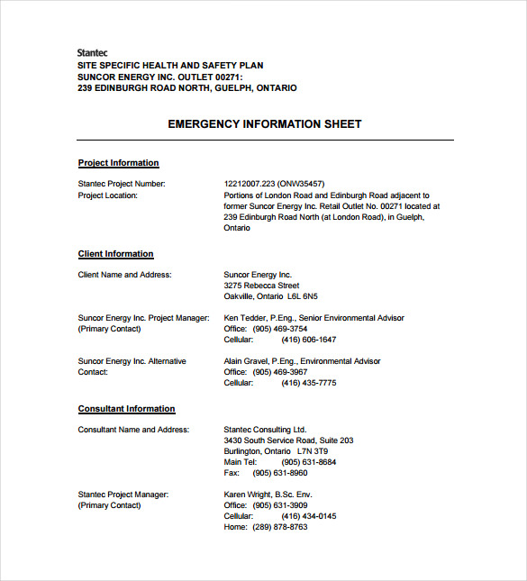 17+ Health and Safety Plan Templates - Free Sample, Example, Format ...