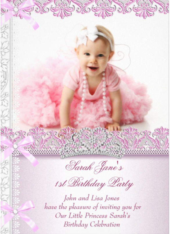 Princess 1St Birthday Invitations Template 5