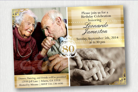 21 + 80th Birthday Invitations - Free PSD, Vector EPS, AI, Format Download