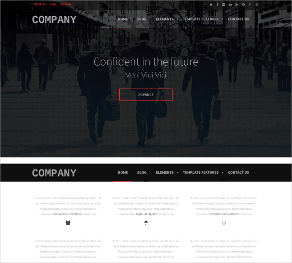 business company mobile drupal template