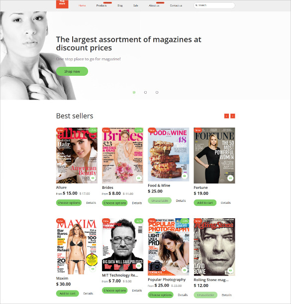 mag store shopify php theme