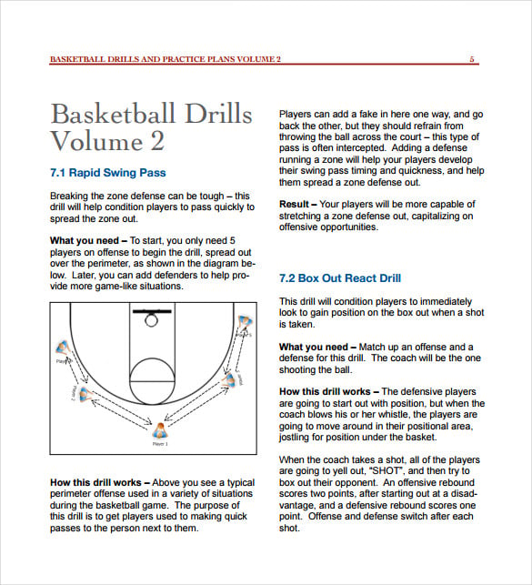 basketball drills and practice plan pdf format free download