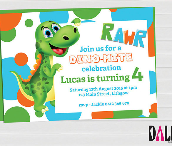 barney birthday invitation templates