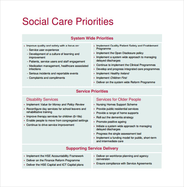 social care operational plan pdf format free download