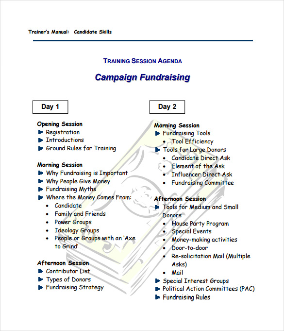 campaign fundraising plan sample template free downloads