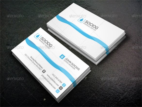 marketing cool business card template psd design