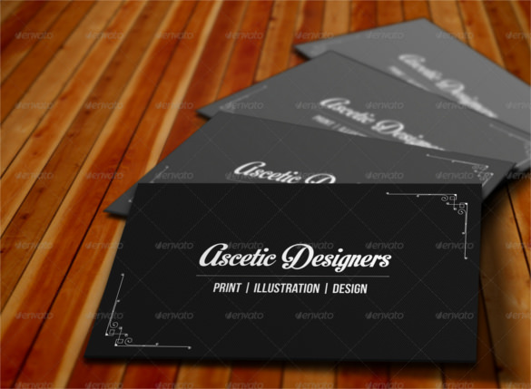 business card psd template vista print