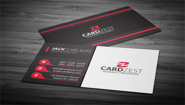 business card template adobe photoshop free design