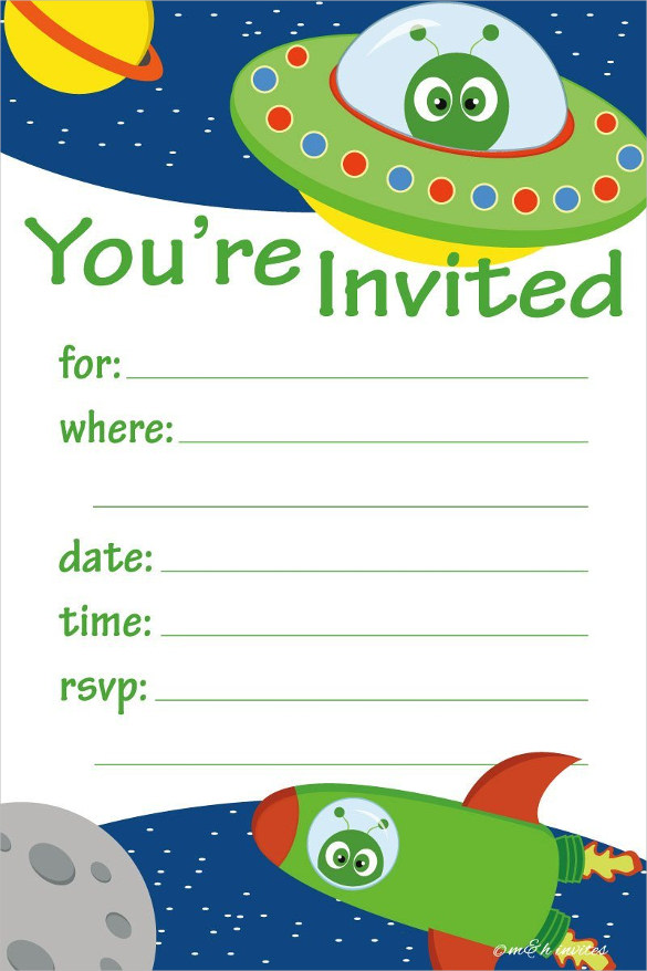 Children's Invitation Templates 2