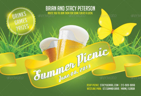summer picnic invitation