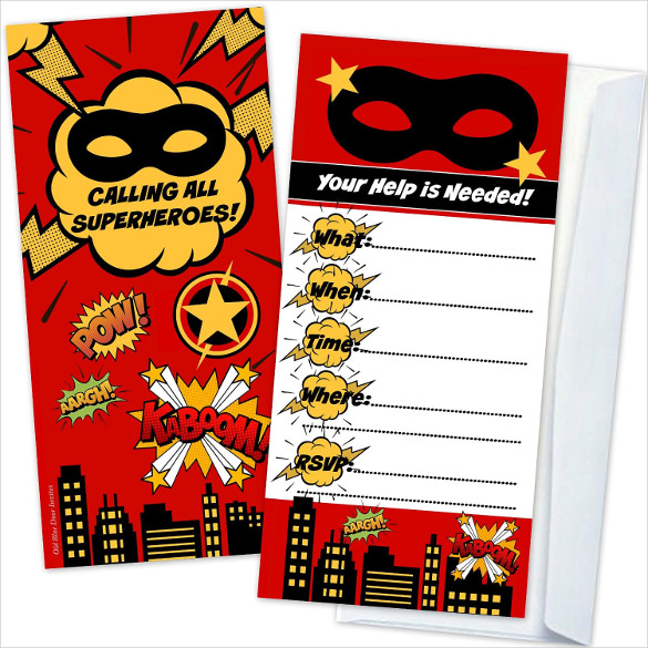 30+ Superhero Birthday Invitation Templates PSD, AI