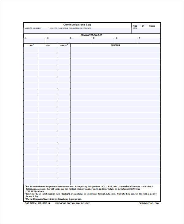 communication-log-template-8-free-word-pdf-documents-download