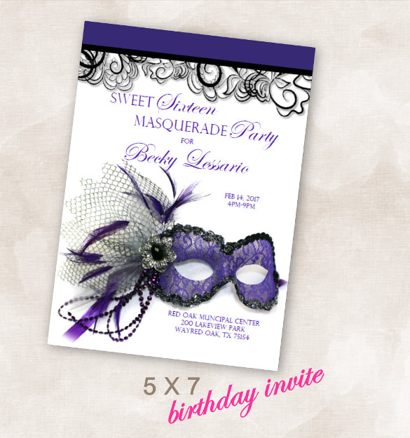 24 Masquerade Invitation Templates Word PSD AI EPS