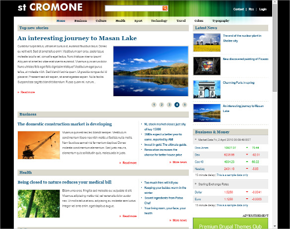 23+ News Blog Themes & Templates