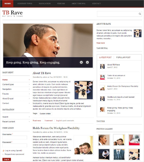 23+ News Blog Themes & Templates