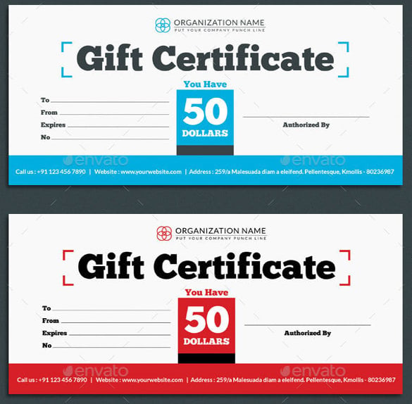 psd format restaurant gift certificate template download