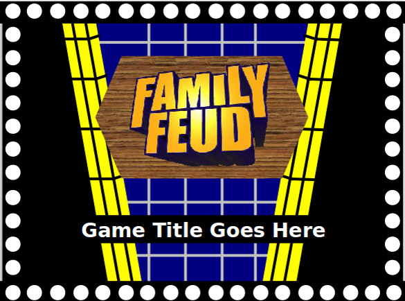 template to set up a family feud game on powerpoint