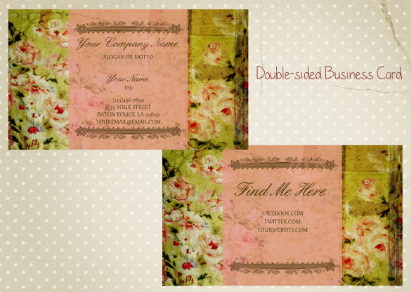 Double Sided Business Card Template Free Download