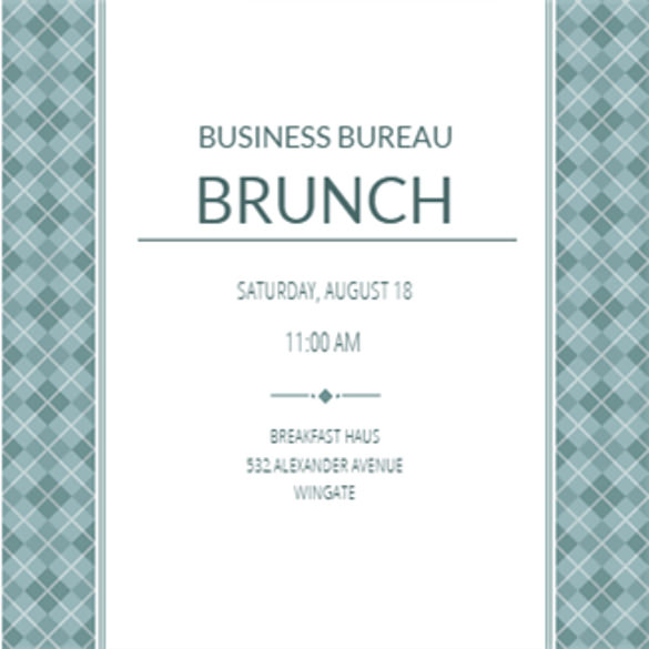 Business Invitation Templates Free Printable