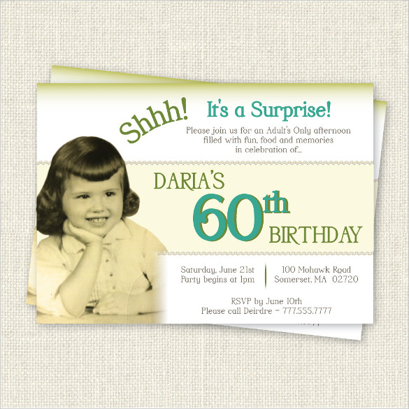 26+ 60th Birthday Invitation Templates – PSD, AI