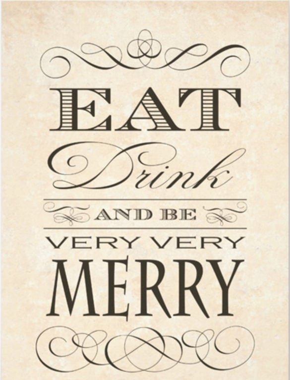 0th birthday dinner party eat drink and be merry 5x7 paper invitation card