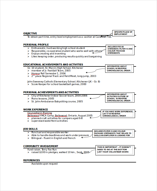 Microsoft Work Resume Template - 8+ Free Word, PDF Documents Download