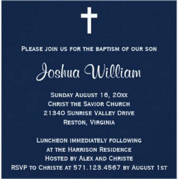 30 Baptism Invitation Templates Free Sample Example Format