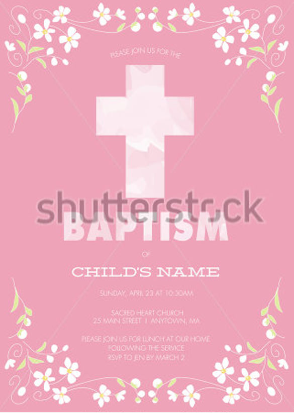 32+ Baptism Invitation Templates - Free Sample, Example, Format Download