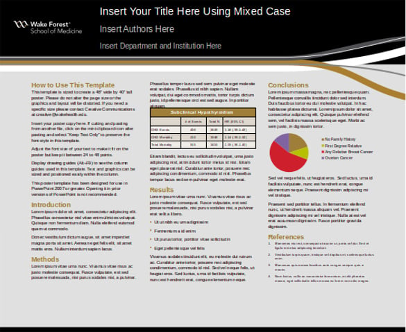 powerpoint large format research poster templates