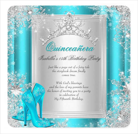 Free Printable Quinceanera Invitations 8