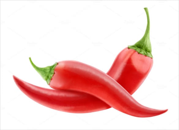 red hot chili peppers isolated transparent background
