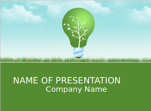 green energy powerpoint template