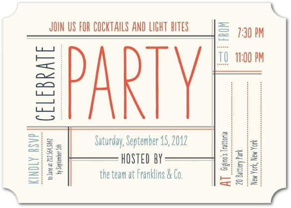 corporate passport to party invitation card